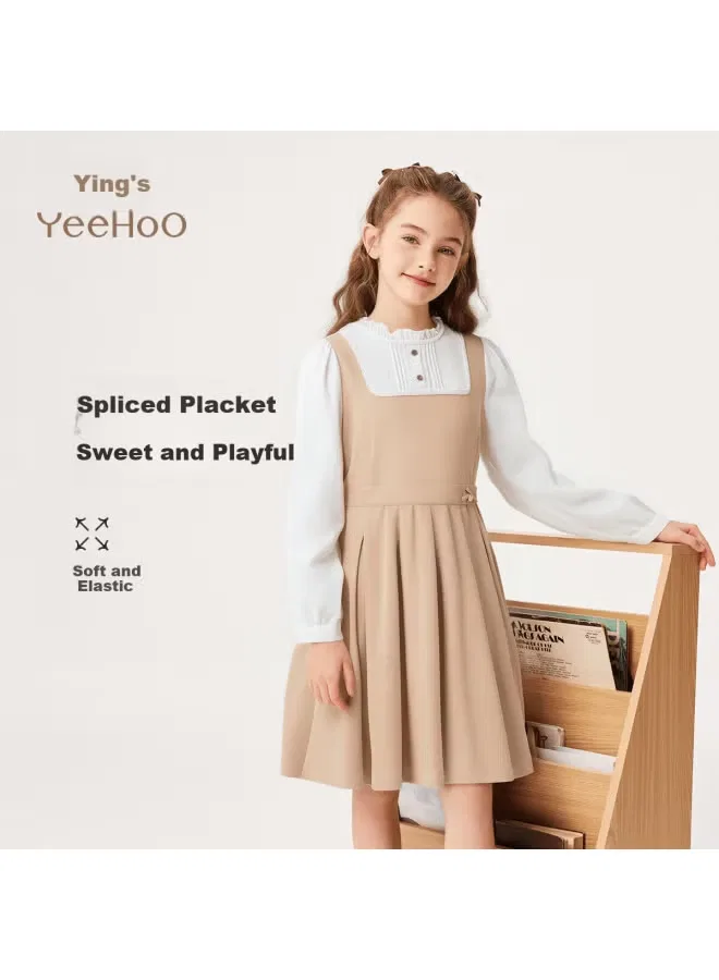 Платье с длинным рукавом в стиле леди-академия Yeehoo