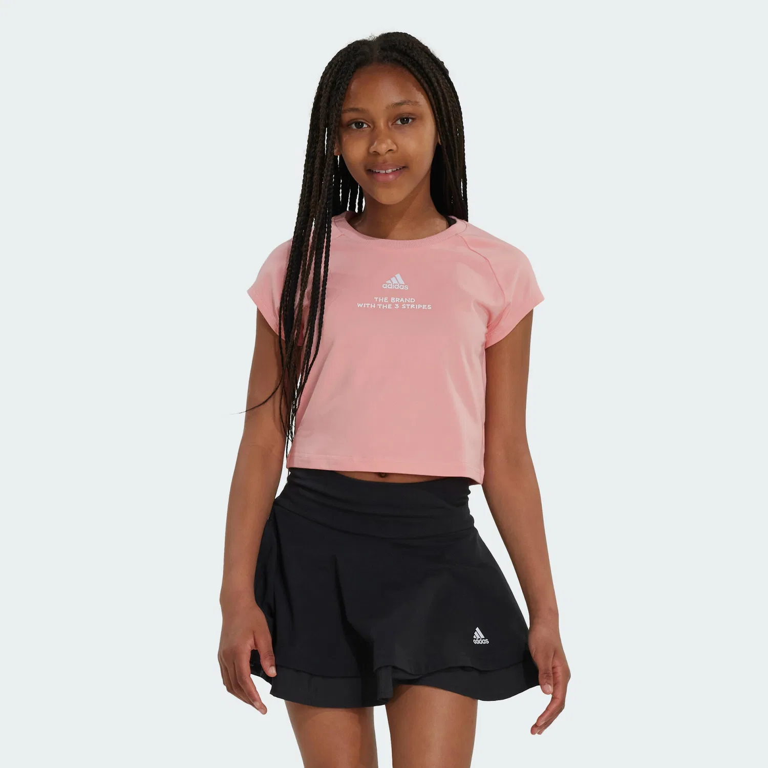 Детская футболка с коротким рукавом Street Jam Kids Short Adidas, Роза Weiss