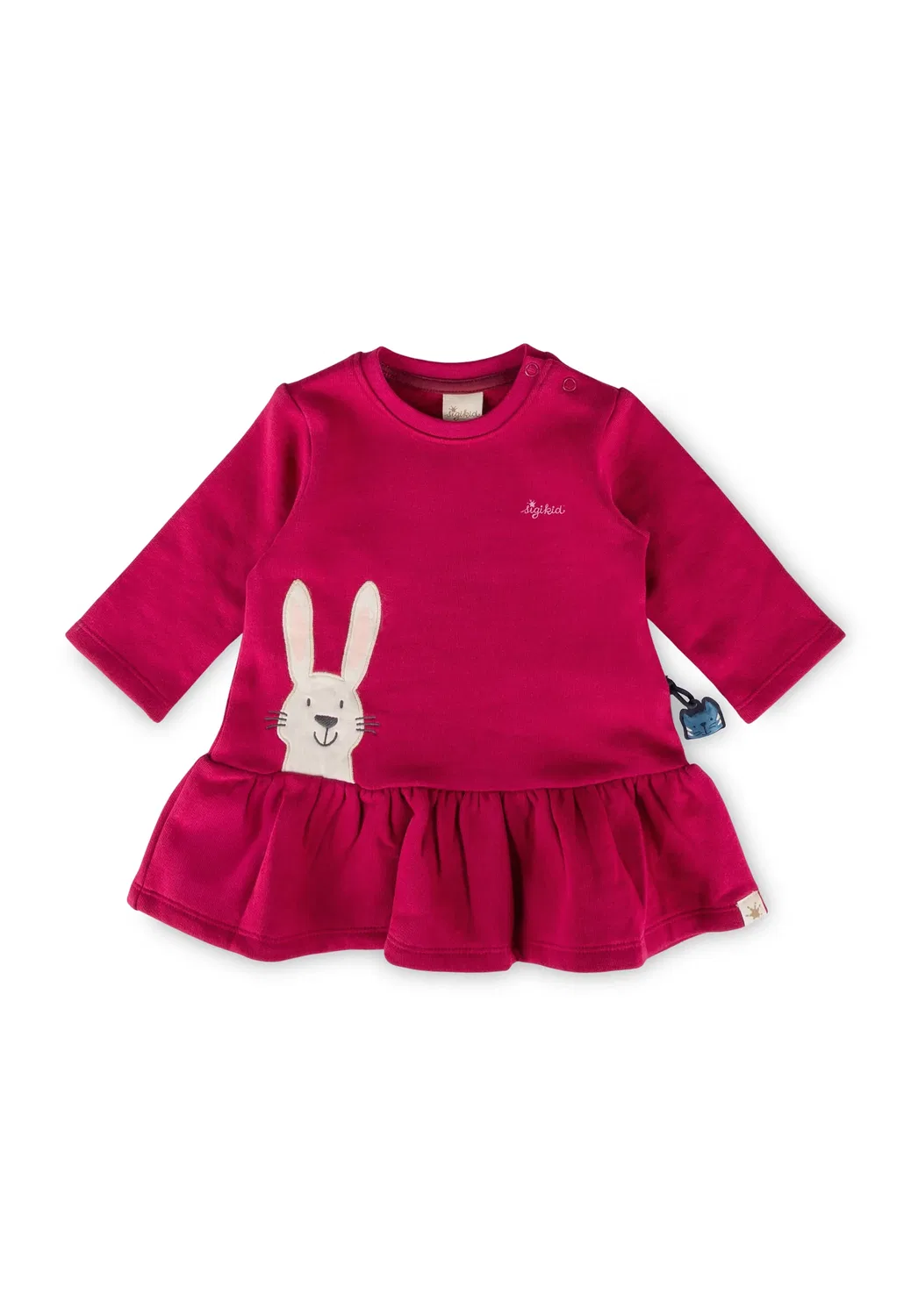 Платье из футера розовое Sigikid, розовый