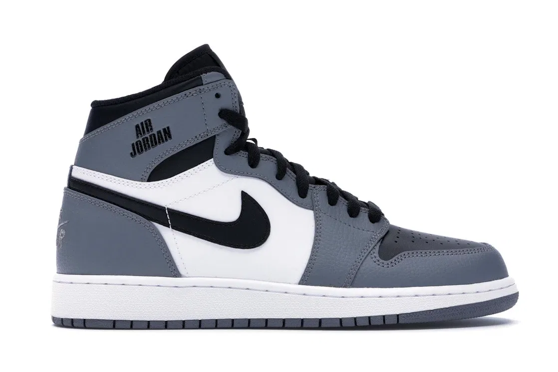 Детские кроссовки Lifestyle с длинным шнурованием Jordan 1 Retro High Jordan, Cool Grey/Black-White