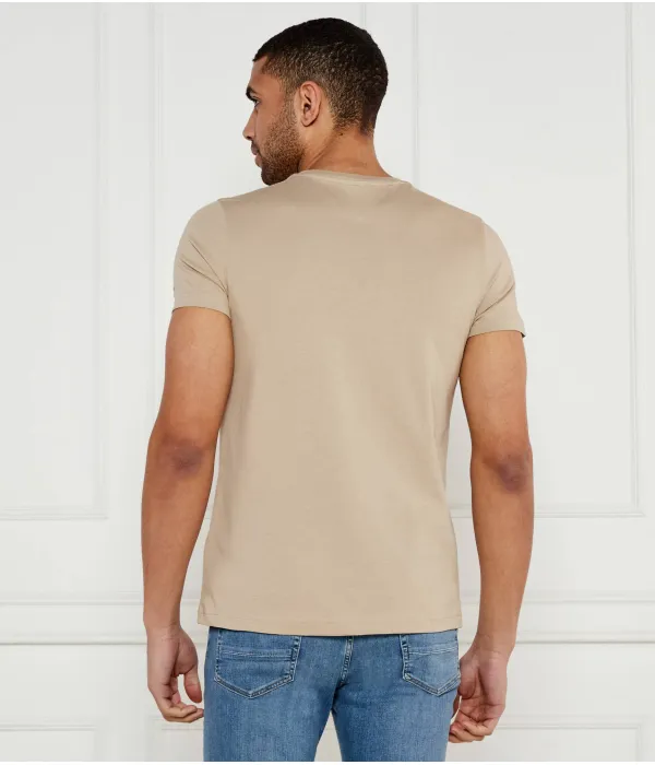 Футболка Slim fit Tommy Hilfiger, бежевый — фото 3