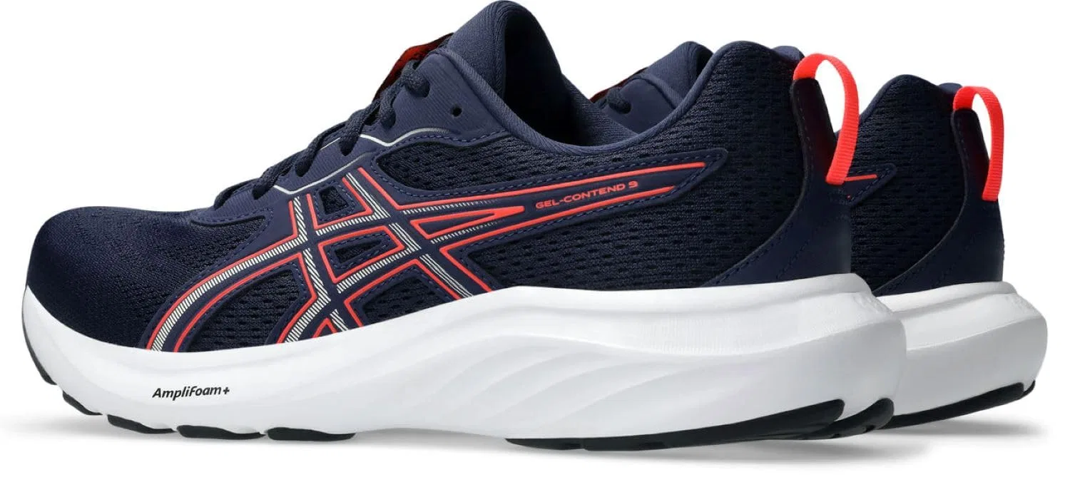 Детские кроссовки для мальчиков с закрытой пяткой Gel-Contend 9 ASICS, Carrier Grey Anzu — фото 3