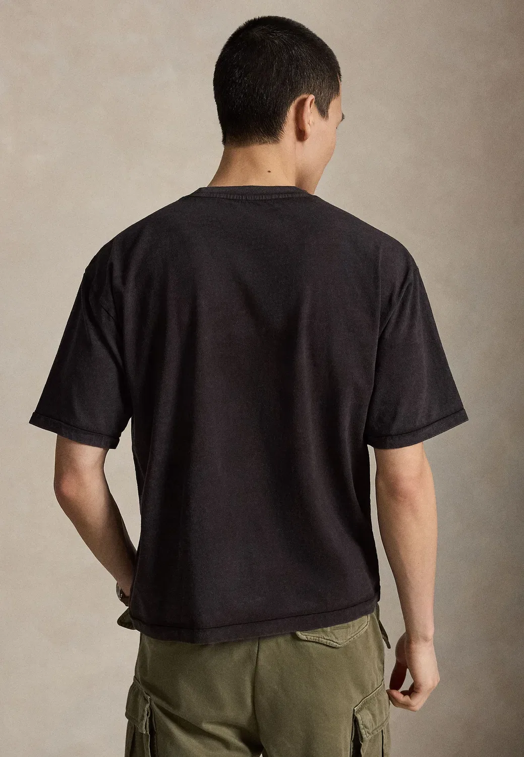 Футболка свободного кроя с графическим принтом Polo Ralph Lauren, Black — фото 3