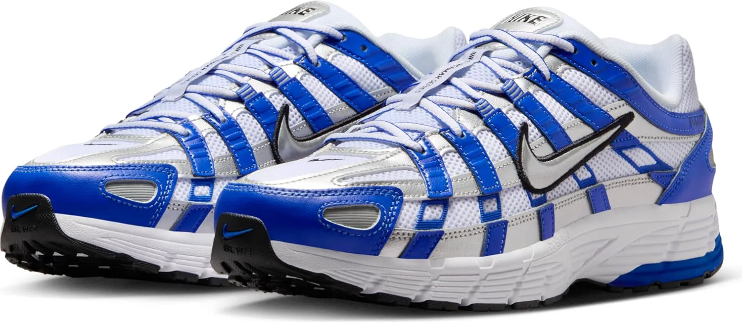 Мужские кроссовки Nike P-6000, синий/металлик серебристый — фото 2
