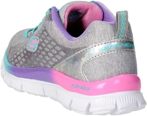 Детские кроссовки для девочек Skech Appeal Skechers, Silver/Multi — фото 3
