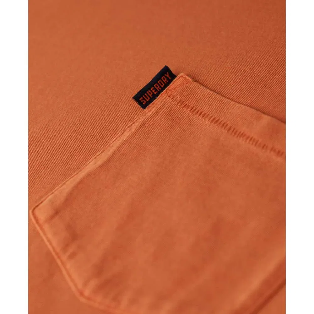 Футболка с карманом Essential Washed Superdry, оранжевый — фото 2