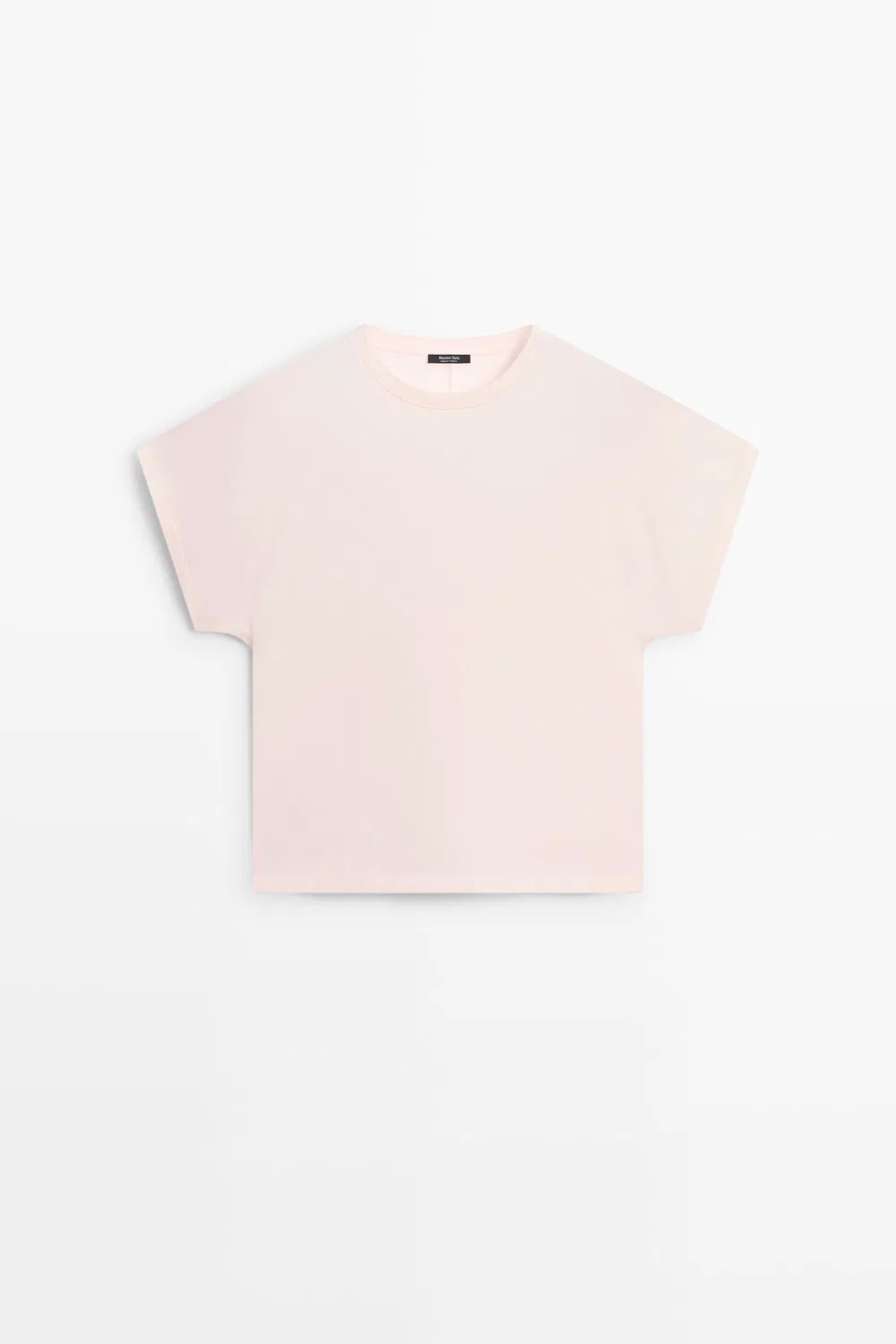 Футболка Massimo Dutti 100% Cotton, розовый — фото 2