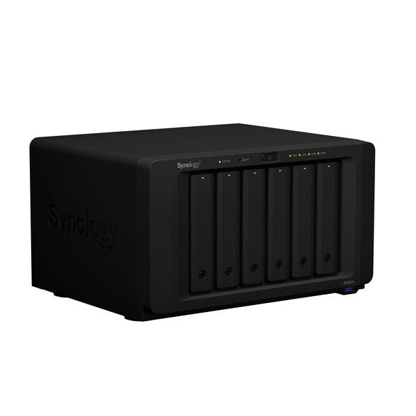 

Сетевое хранилище Synology 72Тб DS1621+ NAS с 6 отсеками и 6 дисков (6x12Тб), черный