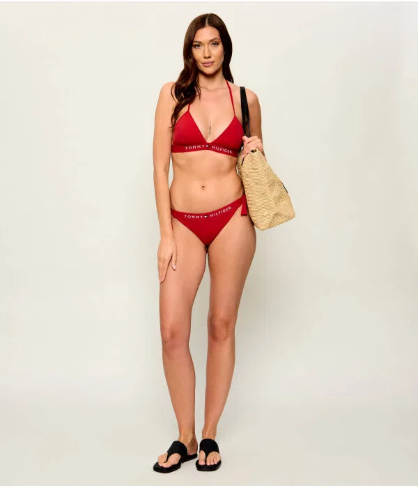 Женский топ бикини с принтом Tommy Hilfiger, красный — фото 2