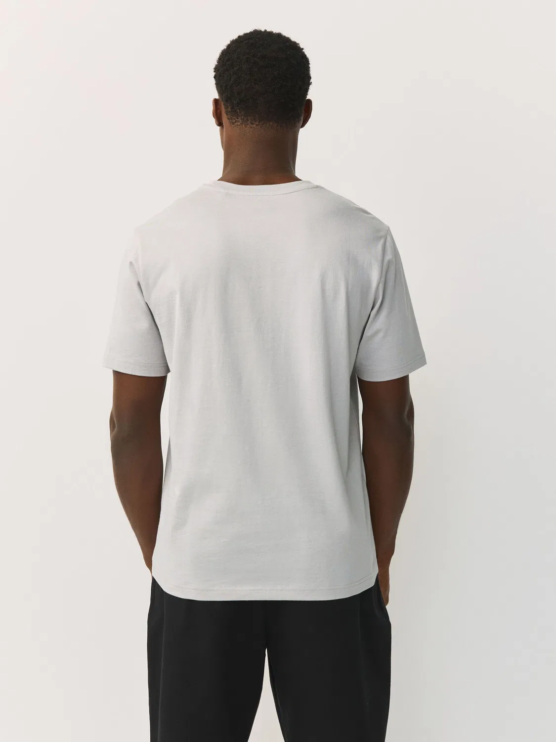 Футболка с круглым вырезом, Regular Fit, Essential Next, светло-серый — фото 3