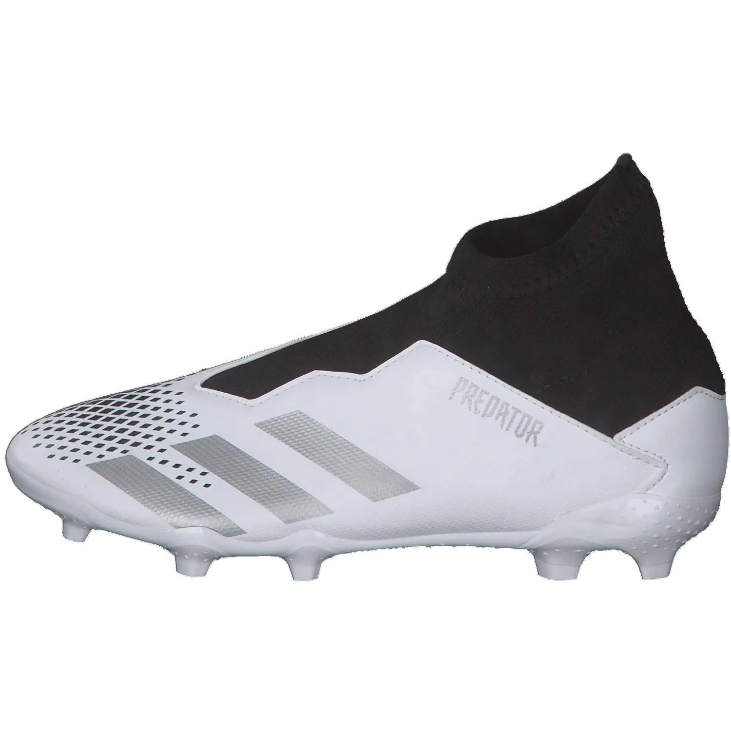 Детские бутсы для мальчиков с шипами Adidas, Predator 20.3 Fg, Cblack Ftwwht Grefiv — фото 2