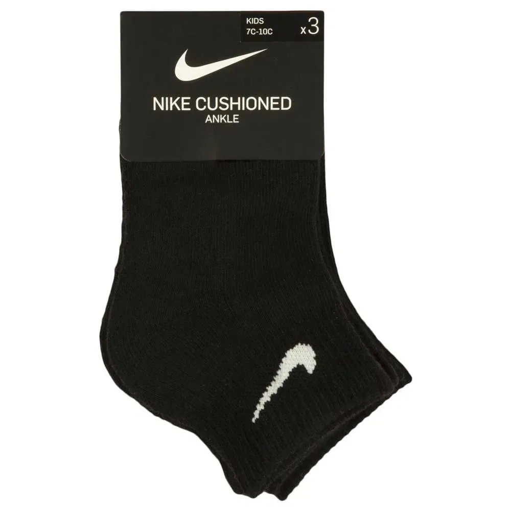 Носки Nike Basic no show 3 пары, черный — фото 3