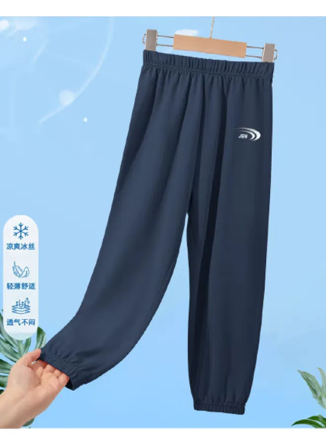 Штаны летние тонкие свободные для мальчиков Jeanswest, темно-синий