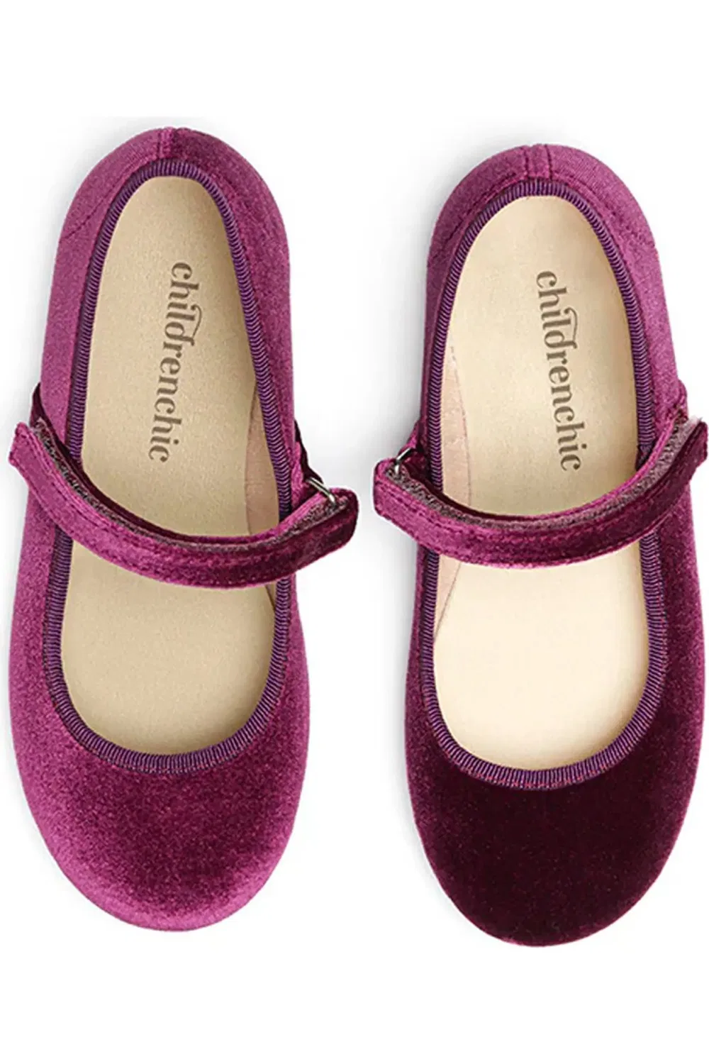 Детские туфли мэри-джейн на регулируемом ремешке Cassie Childrenchic, Plum — фото 3