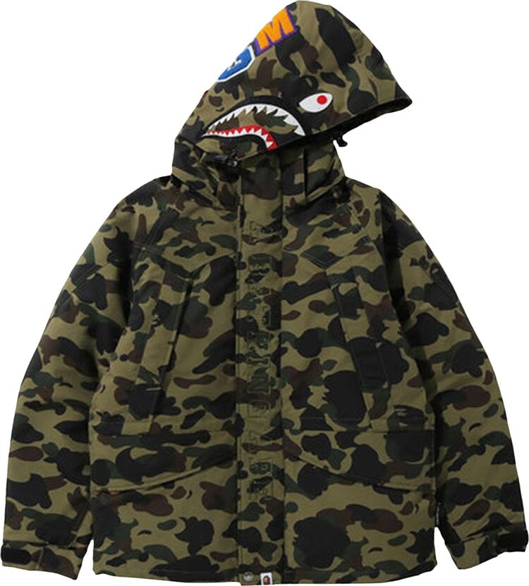 

Куртка BAPE 1st Camo Down Jacket 'Green', зеленый