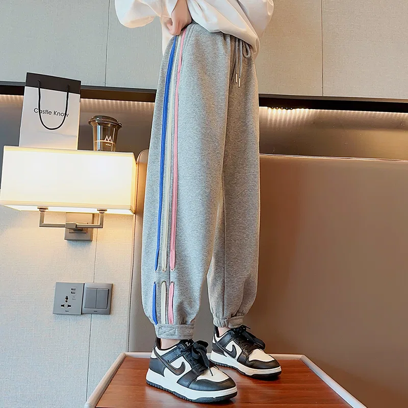 Детские спортивные штаны из футера Lanza, Gray — фото 3