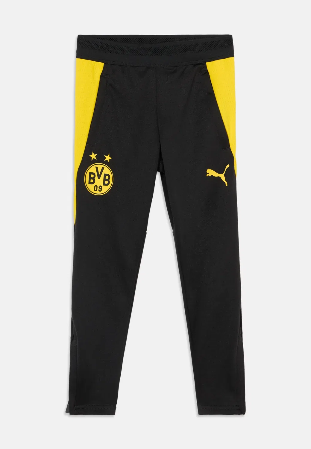 Тренировочные штаны унисекс для дортмундской «Боруссии» (BVB) - клубная одежда Puma, Black/Faster Yellow