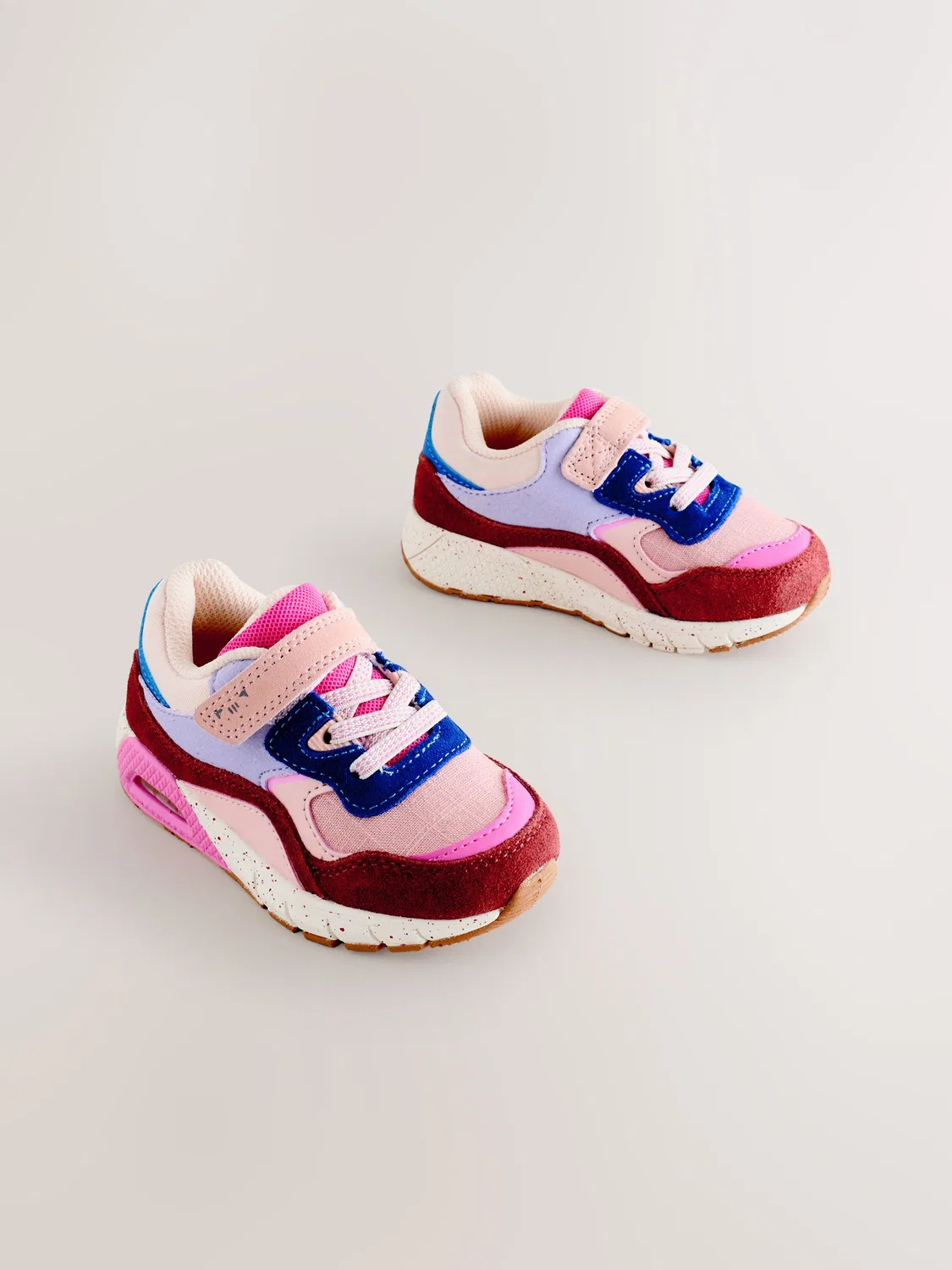 Кроссовки на шнуровке с эластичными шнурками, Multi Pink Next
