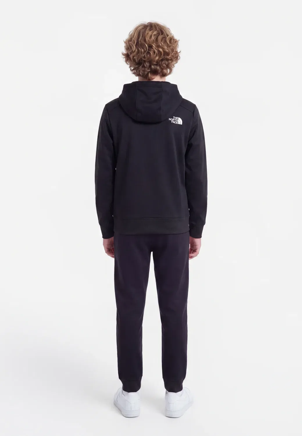 Подростковая спортивная толстовка унисекс на молнии The North Face, Black — фото 2