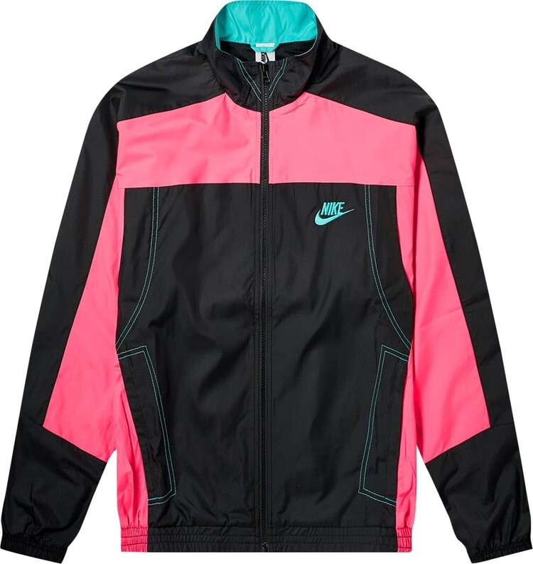 

Куртка Nike x Atmos NRG Vintage Patchwork Track Jacket 'Black/Hyper Pink/Hyper Jade', черный
