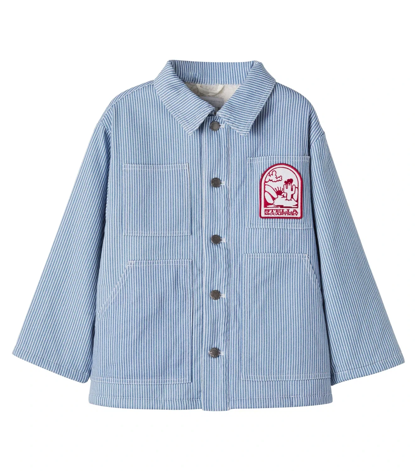 Легкая куртка джинсовая Stella Mccartney Kids, синий