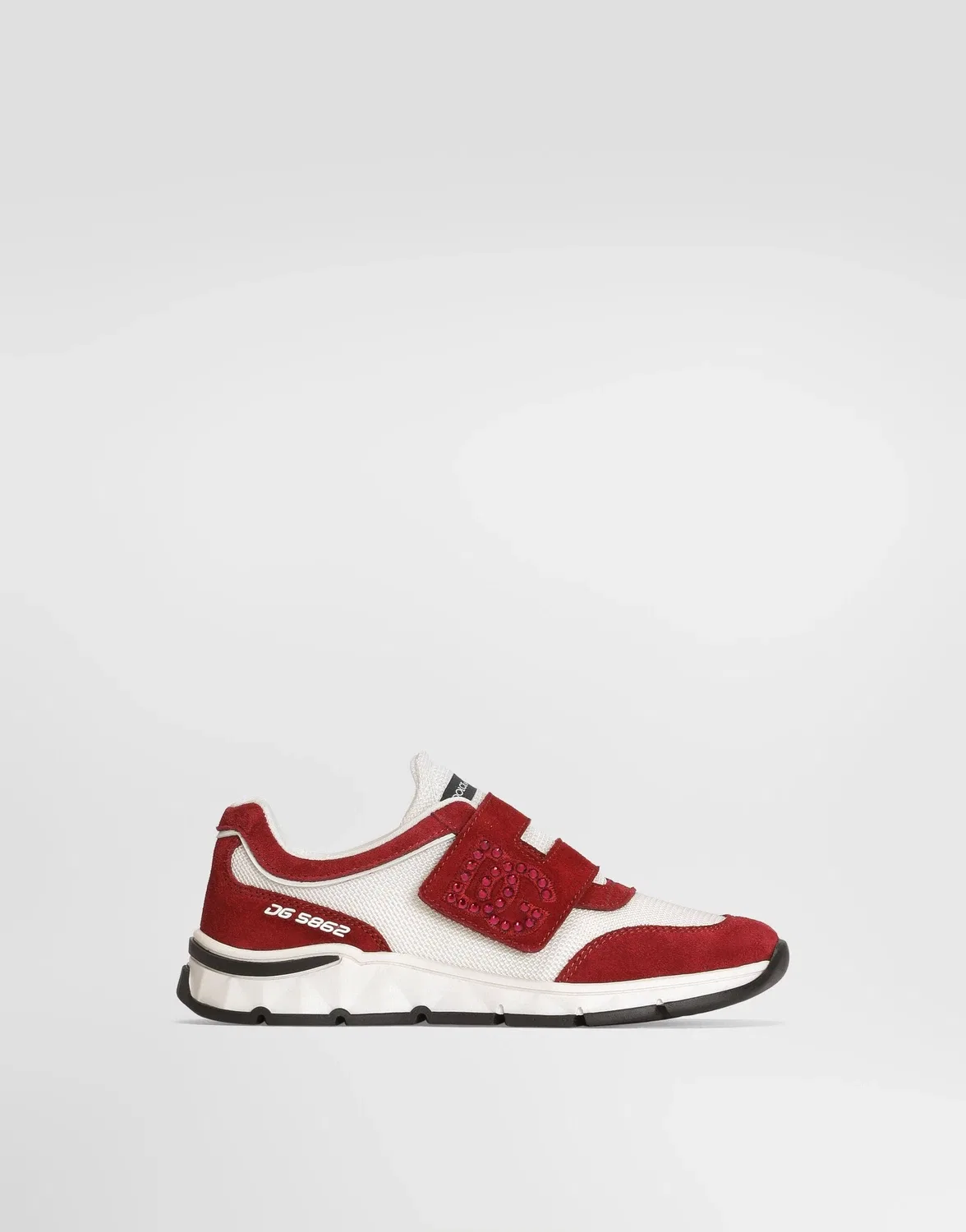 Кроссовки DG Running из замши Dolce&Gabbana, бежевый