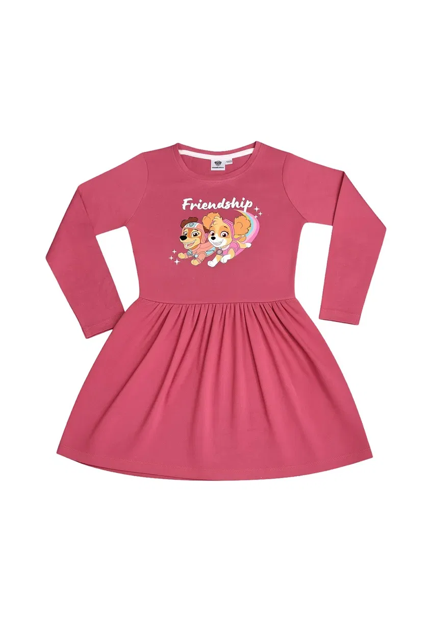 Kleid Friendship Skye Freedom Kleidchen Rock Langarm - трикотажное платье Paw Patrol, Pink — фото 3