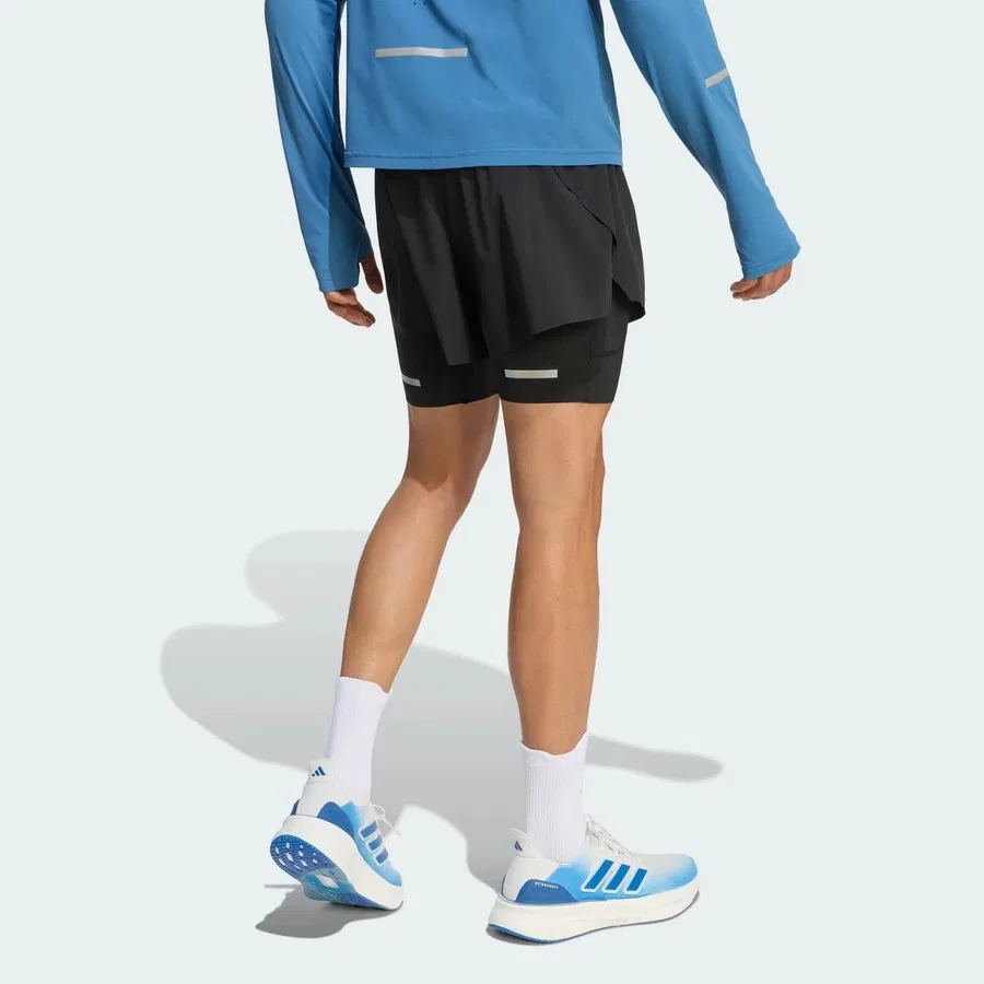 Шорты спортивные с леггинсами Climacool+ 2IN1 adidas, Черный — фото 2