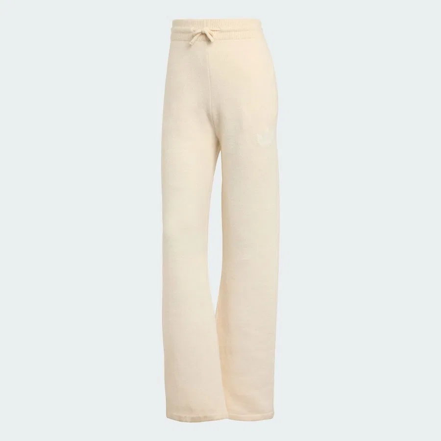 Спортивные штаны с широкими штанинами, модель KF2536 Knitted Pants, adidas, Бежевый — фото 4