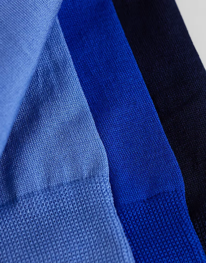 Носки высокие с логотипом Icon из смеси хлопка 3 шт Polo Ralph Lauren, синий — фото 3