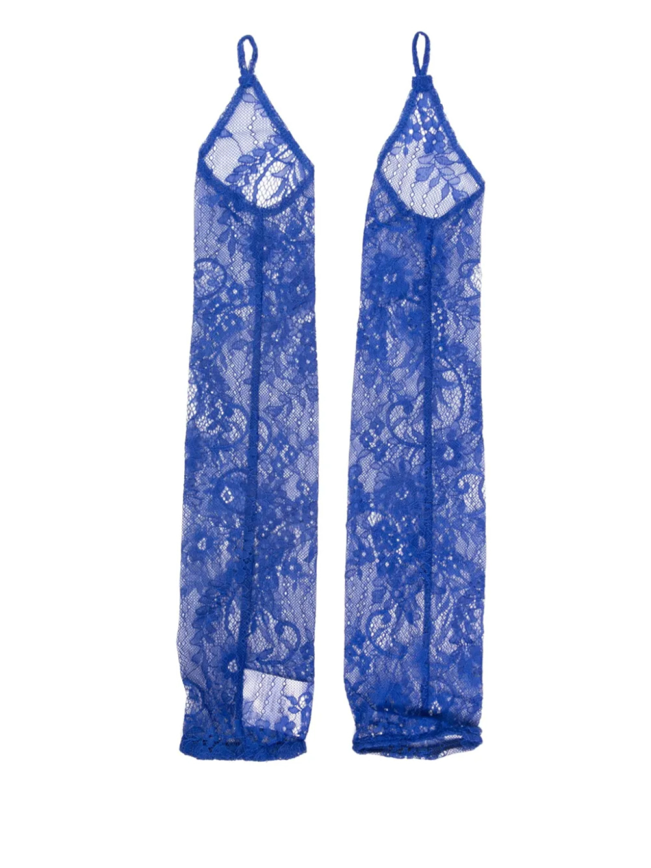 

Кружевные перчатки X Rue Ra Atu Body Couture, синий