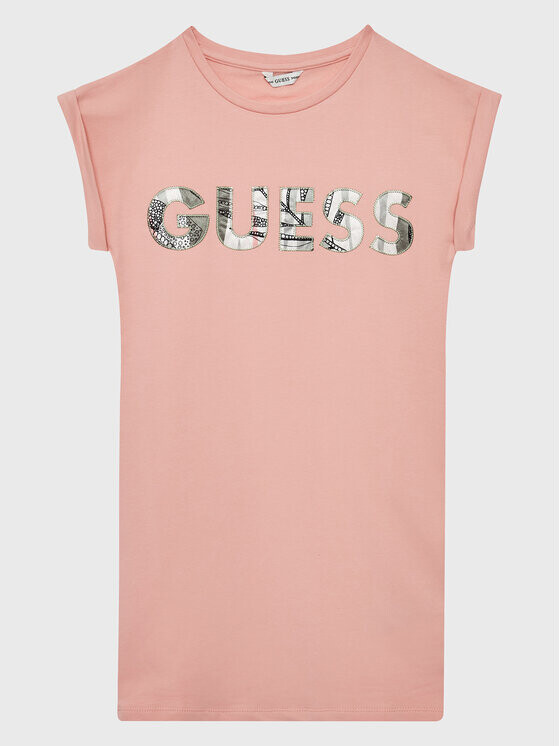 

Платье на каждый день, стандартного кроя Guess, розовый