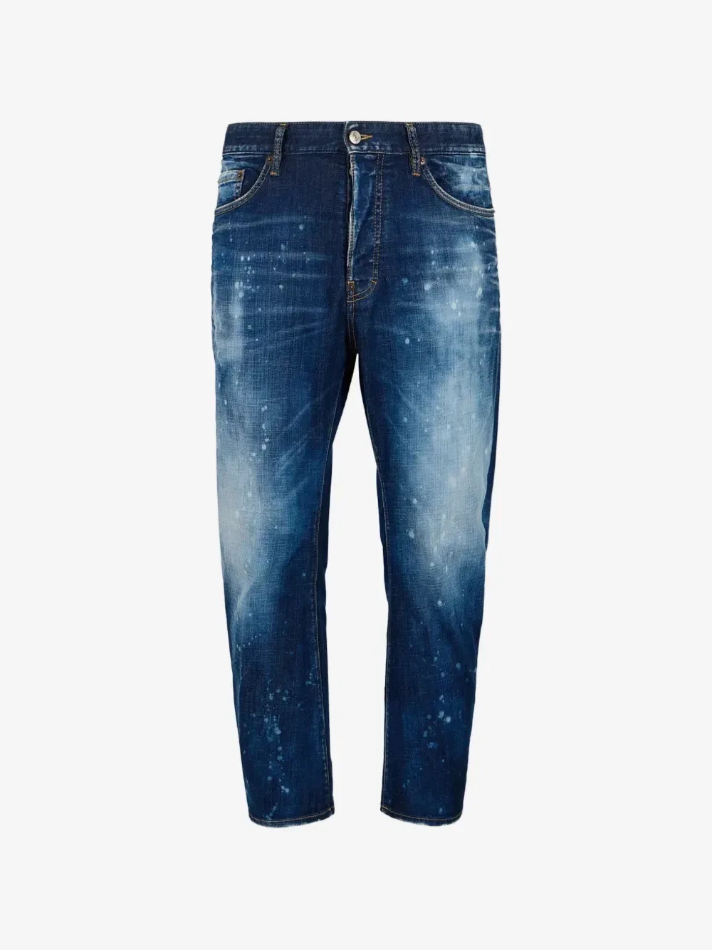 Джинсы Skiers Medium Cloudy Bro с эффектом краски DSQUARED2, синий