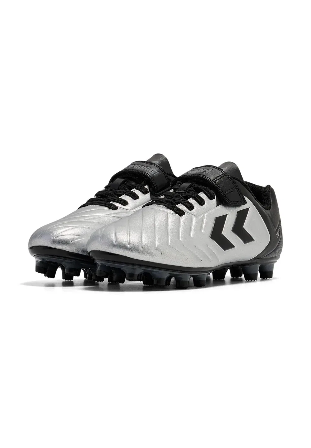 Кроссовки Top Star FG 2.0 VC JR унисекс Hummel, Black Silver — фото 2
