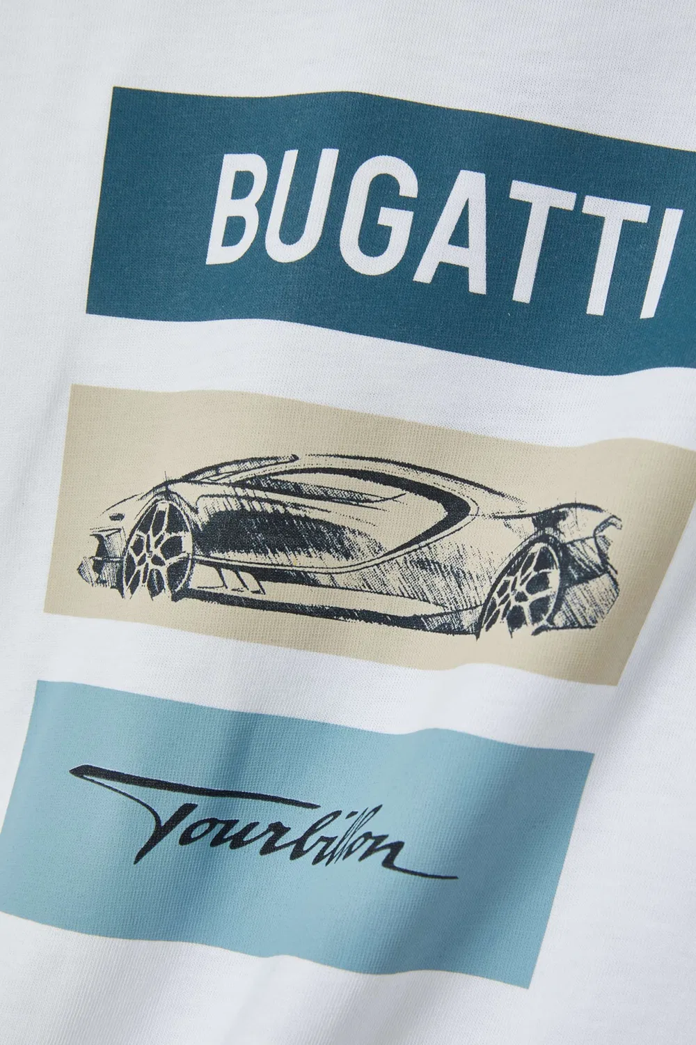 Футболка с принтом Bugatti Junior, белый — фото 2