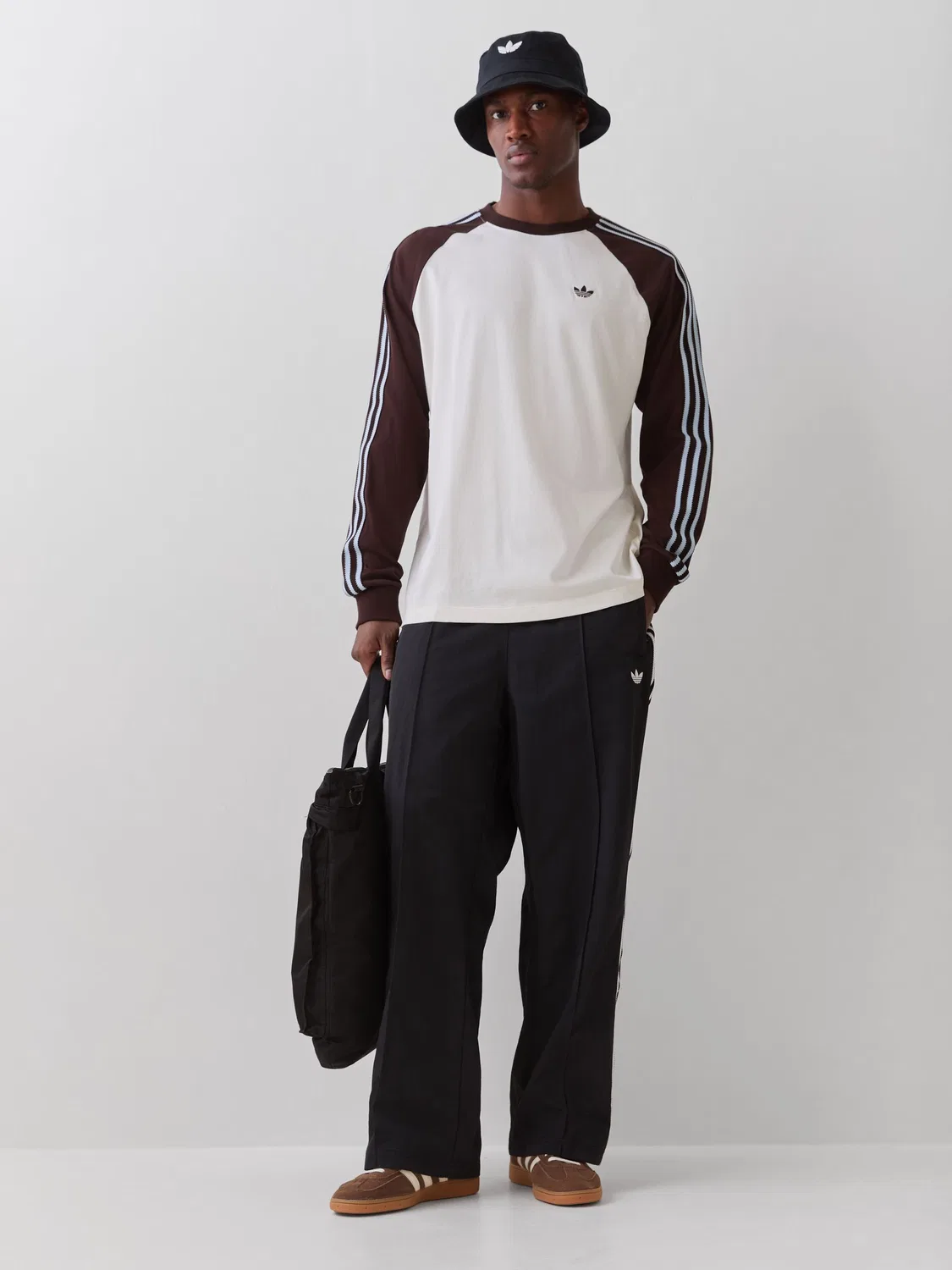 Футболка с длинным рукавом Britcore Cali, adidas Originals, бежевый — фото 4
