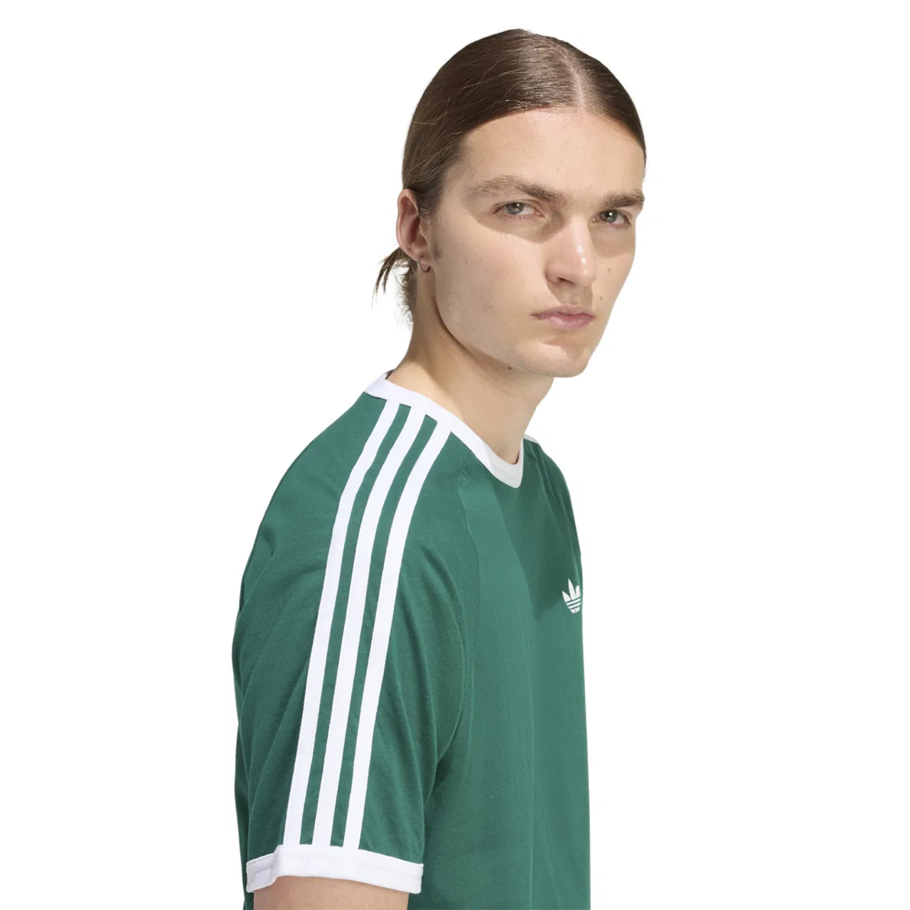 Футболка мужская 3-Stripes Adidas, цвет Collegiate Green — фото 4