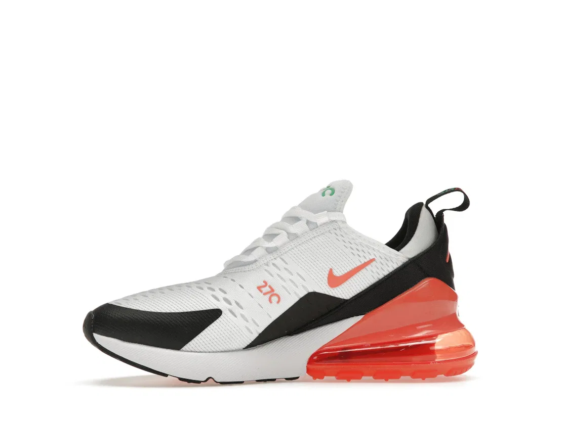 Детские кроссовки Lifestyle Nike Air Max 270, White/Stadium Green/Black/Turf Orange — фото 3