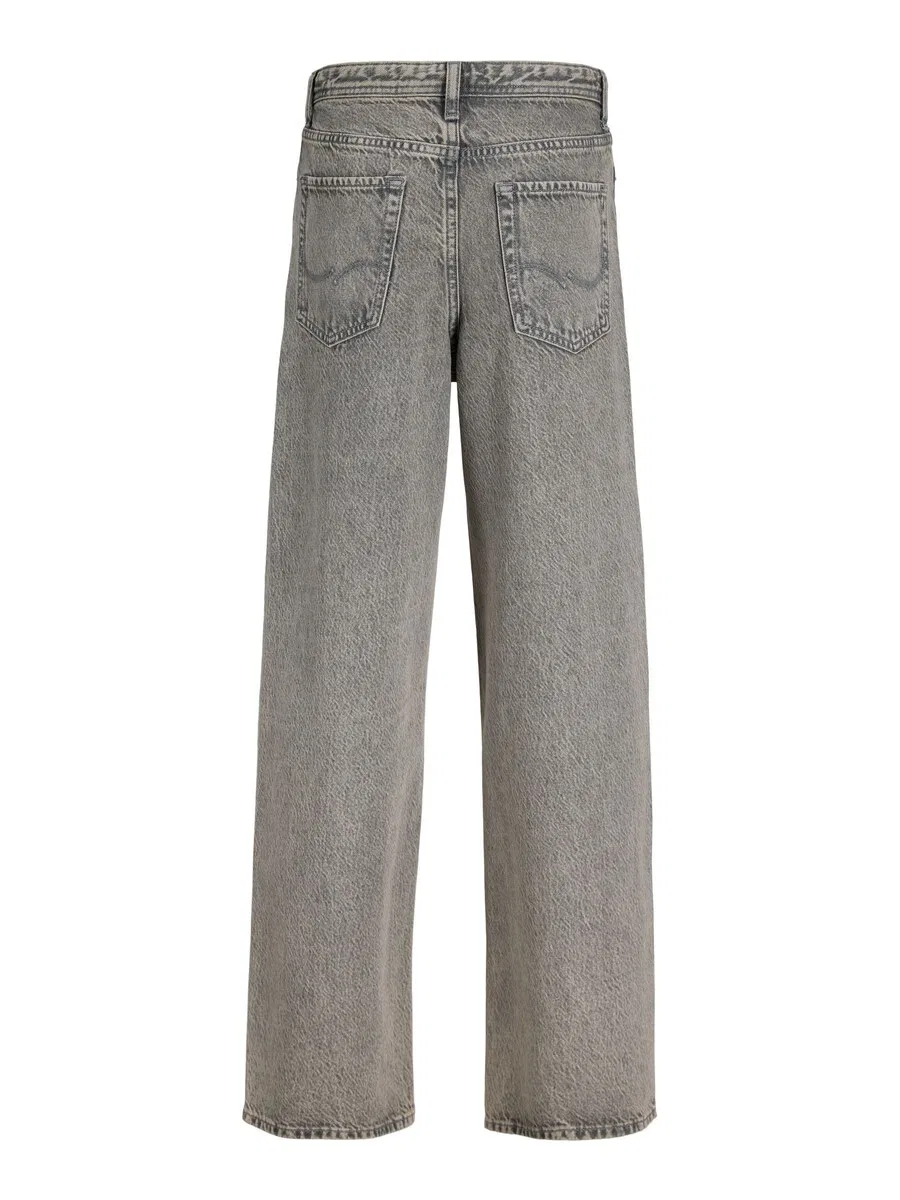Джинсы Jack & Jones Junior Wide leg Jeans 'JJIDAVE JJORIGINAL' серого цвета — фото 3