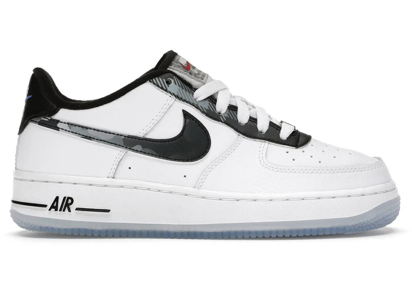 Детские кроссовки Lifestyle Nike Air Force 1 Low, White/Black-Pure Platinum-Metallic Silver