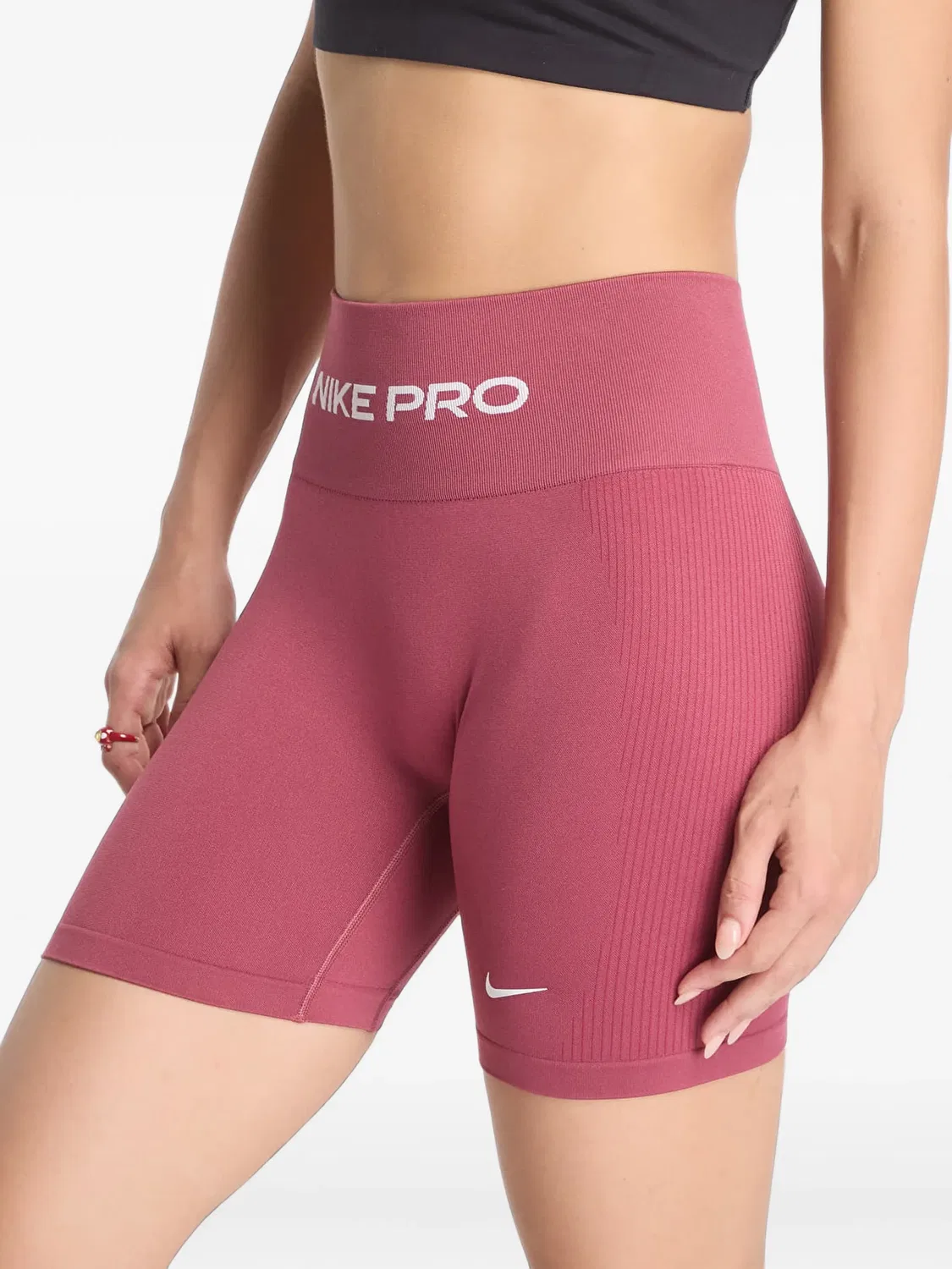 Шорты Pro розовые бесшовные Nike, розовый — фото 2