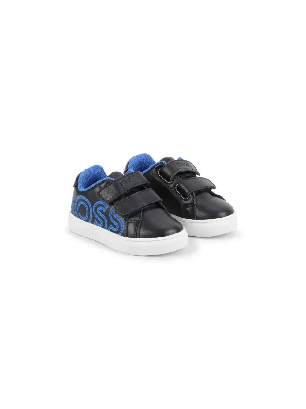 Кроссовки с вышитым логотипом Boss Kidswear, черный