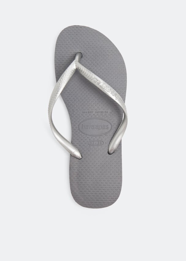 

Шлепанцы HAVAIANAS Slim flip flops, серебряный