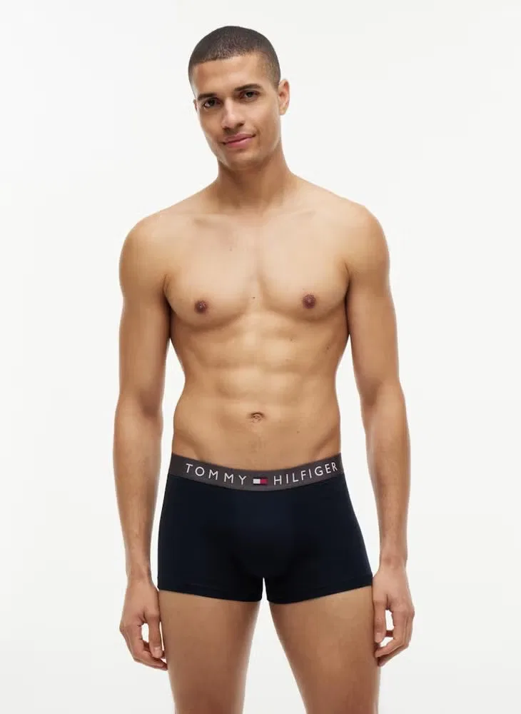 Трусы-боксеры с логотипом на поясе, комплект из 3 штук, Tommy Hilfiger, темно-серый — фото 2