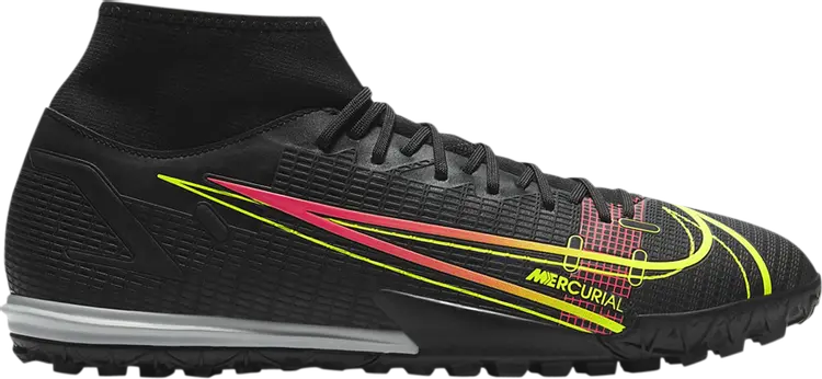 

Кроссовки Nike Mercurial Superfly 8 Academy TF 'Black Cyber', черный