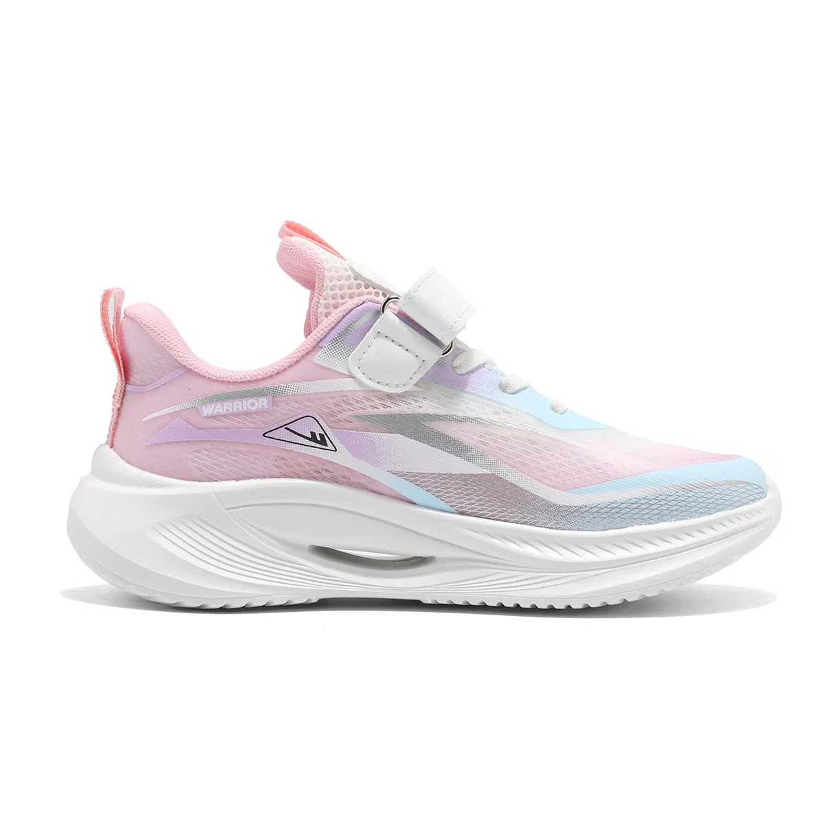 Детские кроссовки для бега с принтом WARRIOR, Ecru Pink — фото 3
