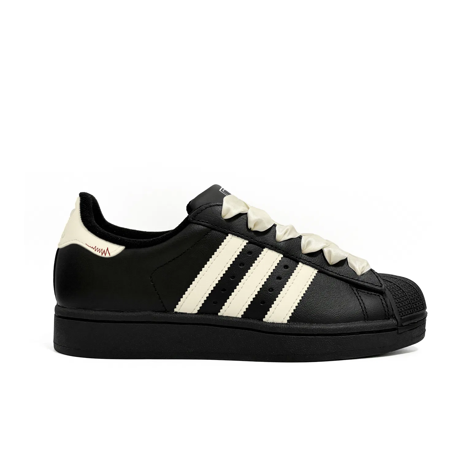 Детские кроссовки для скейтбординга кожаные Superstar 2 Adidas Originals, Black — фото 3