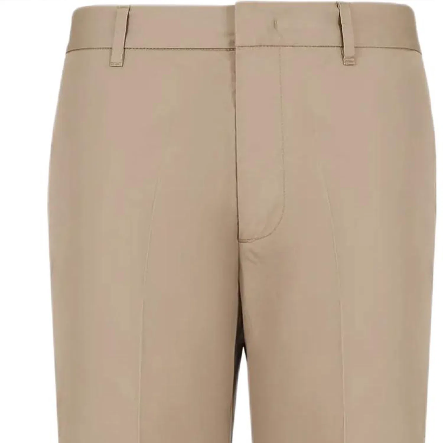 Брюки чинос из пима-хлопка, Emporio Armani, Khaki — фото 4