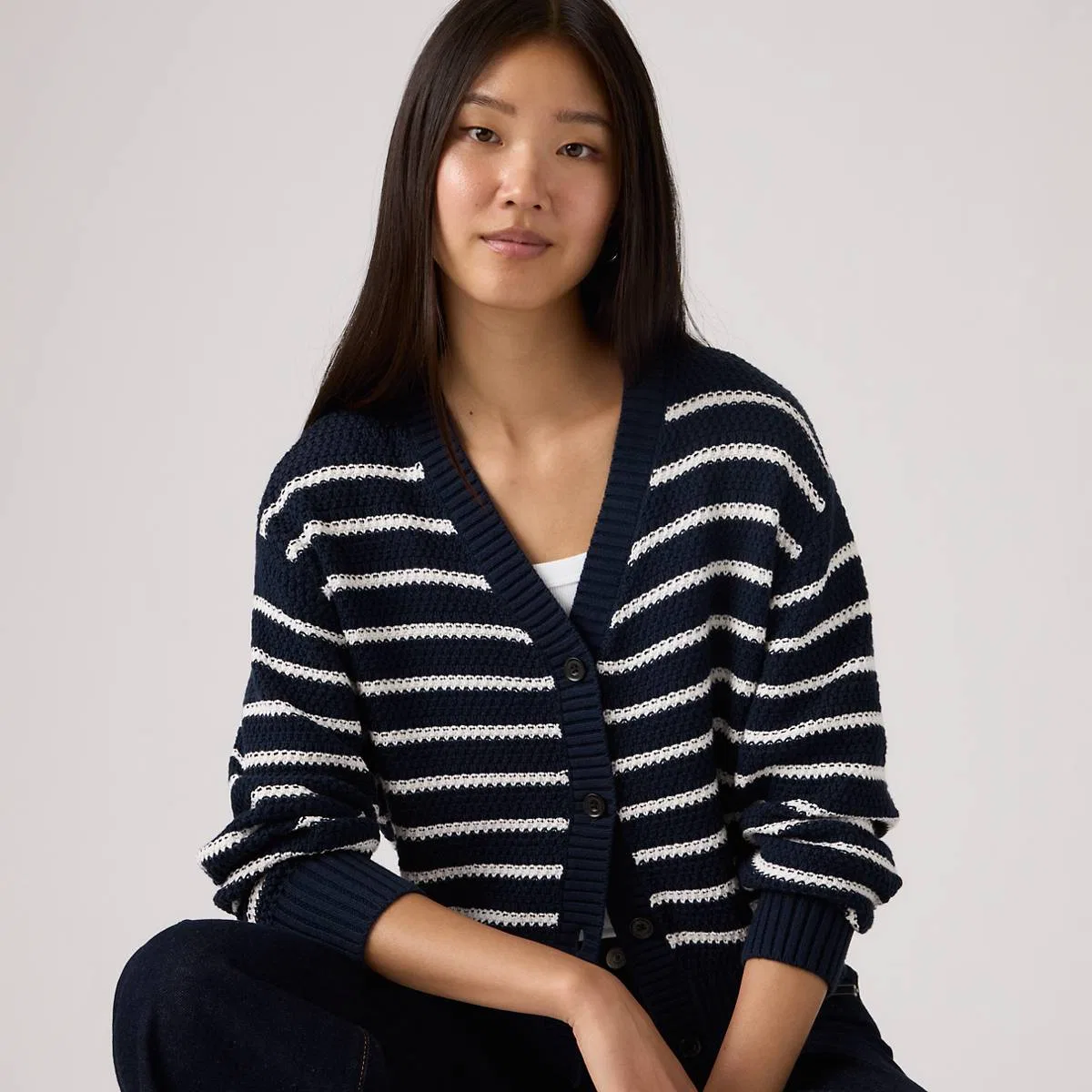Кардиган «Снежинка» Levi's, Susanne Stripe Navy - Blue