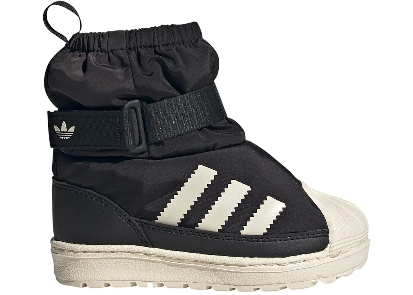 Детские ботинки с длинным шнурком Adidas Superstar 360 Boot, Core Black Wonder White Carbon